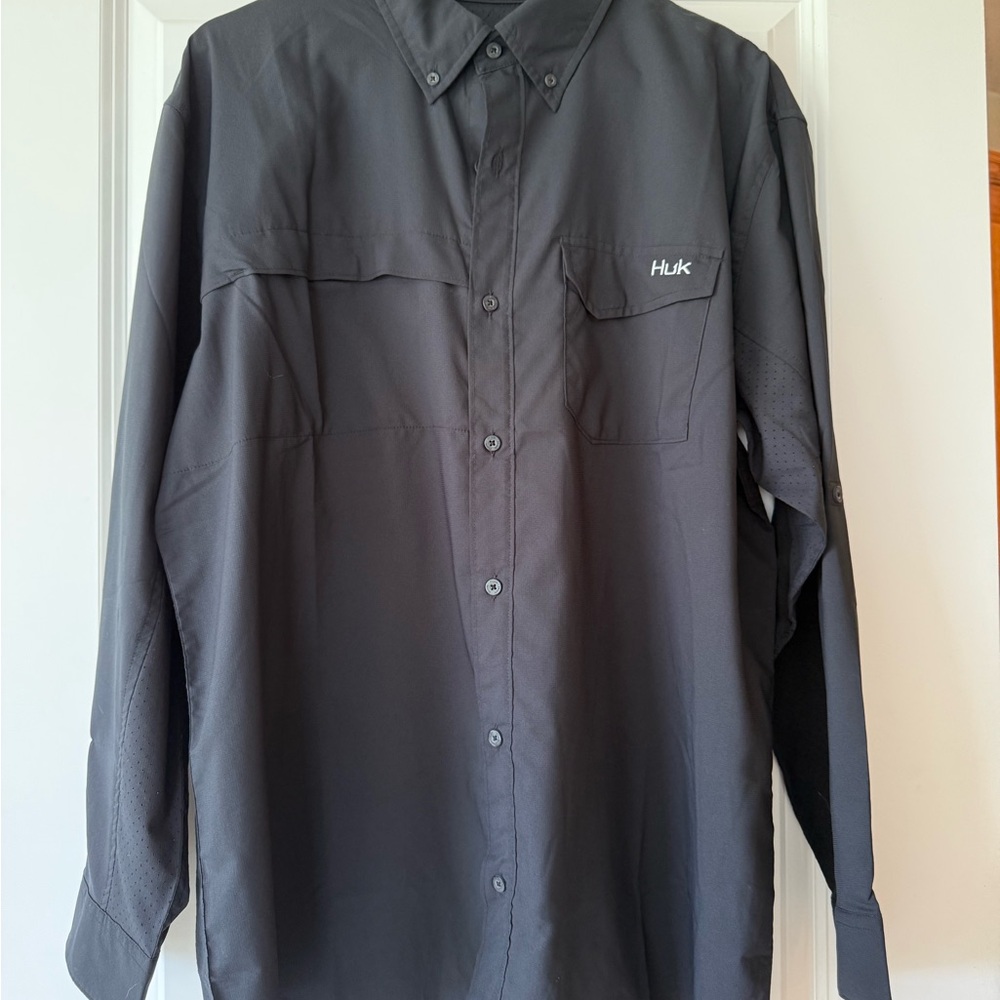 Huk Black Long Sleeve Shirt